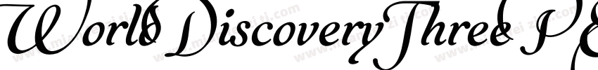 World Discovery Three PERSONAL Reg字体转换